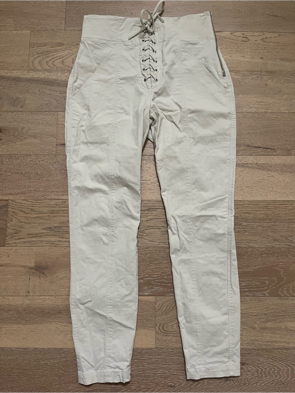 ALC High-Waist Women’s Pants in Off-White